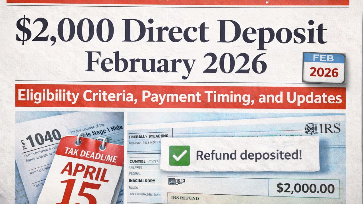 $2,000 Direct Deposit February 2026 Explained
