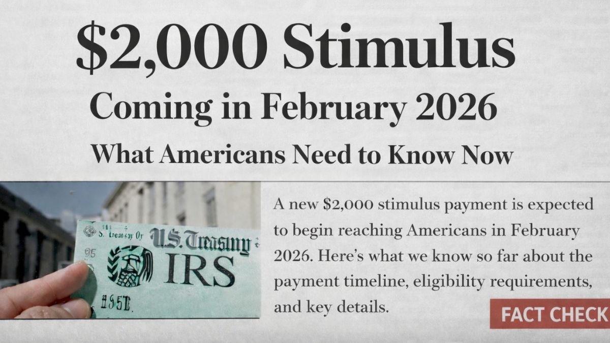 $2000 Stimulus Coming This FEB